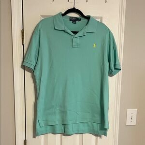 Polo by Ralph Lauren Men's Aqua Polo Shirt
